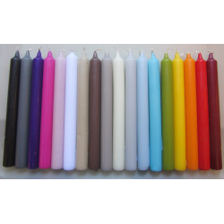 Overdipped Colour Dinner Candles 8hr Burn Time (Select from list)