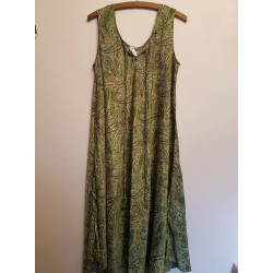 Polyester A Line Dress (green) Polyester A Line Dress (green)