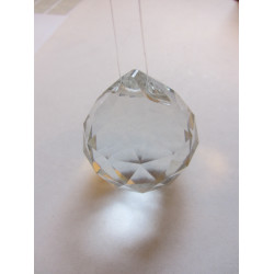 Rainbow Glass Sun Catcher - 45mm globe, clear