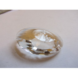 Rainbow Glass Sun Catcher - 50mm oval, clear