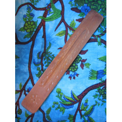 Carved wooden incense holder