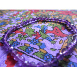 Amethyst Facet Bracelet 19cm