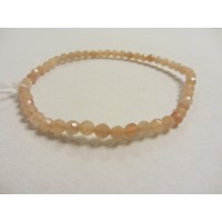 Pink Moonstone Facet Bracelet 19cm