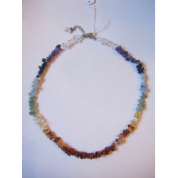 Chakra 18 inch crystal chip necklace