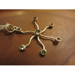 Chakra pendant star Sterling Silver