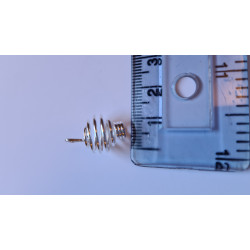12mm silver spiral cage