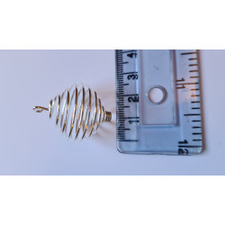 25mm silver spiral cage 25mm silver spiral cage