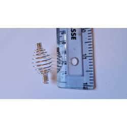 45mm long silver spiral cage 45mm long silver spiral cage
