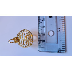 25mm gold spiral cage 25mm gold spiral cage