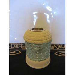 Glass brick oil burner