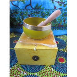 8cm Chakra Singing Bowl Set - Solar Plexus