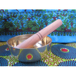 12cm Brass Singing Bowl with stick