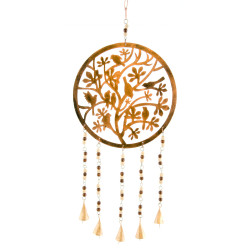 Bird in tree windchime with beads Bird in tree windchime with beads