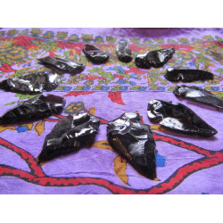 Obsidian Arrowheads 1-2"